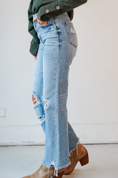 high waisted jeans