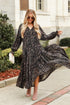 Black Floral Maxi Dress