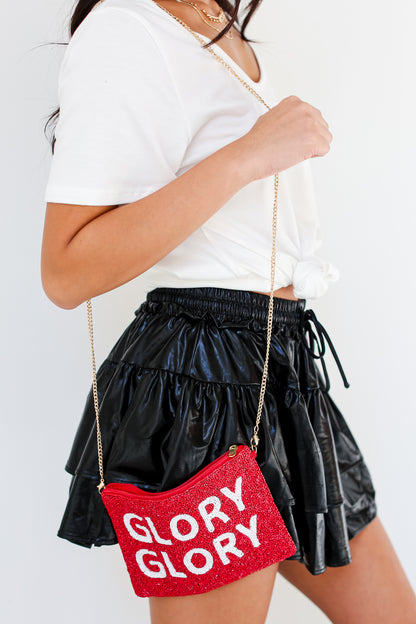 Glory Glory Beaded Crossbody Bag front view