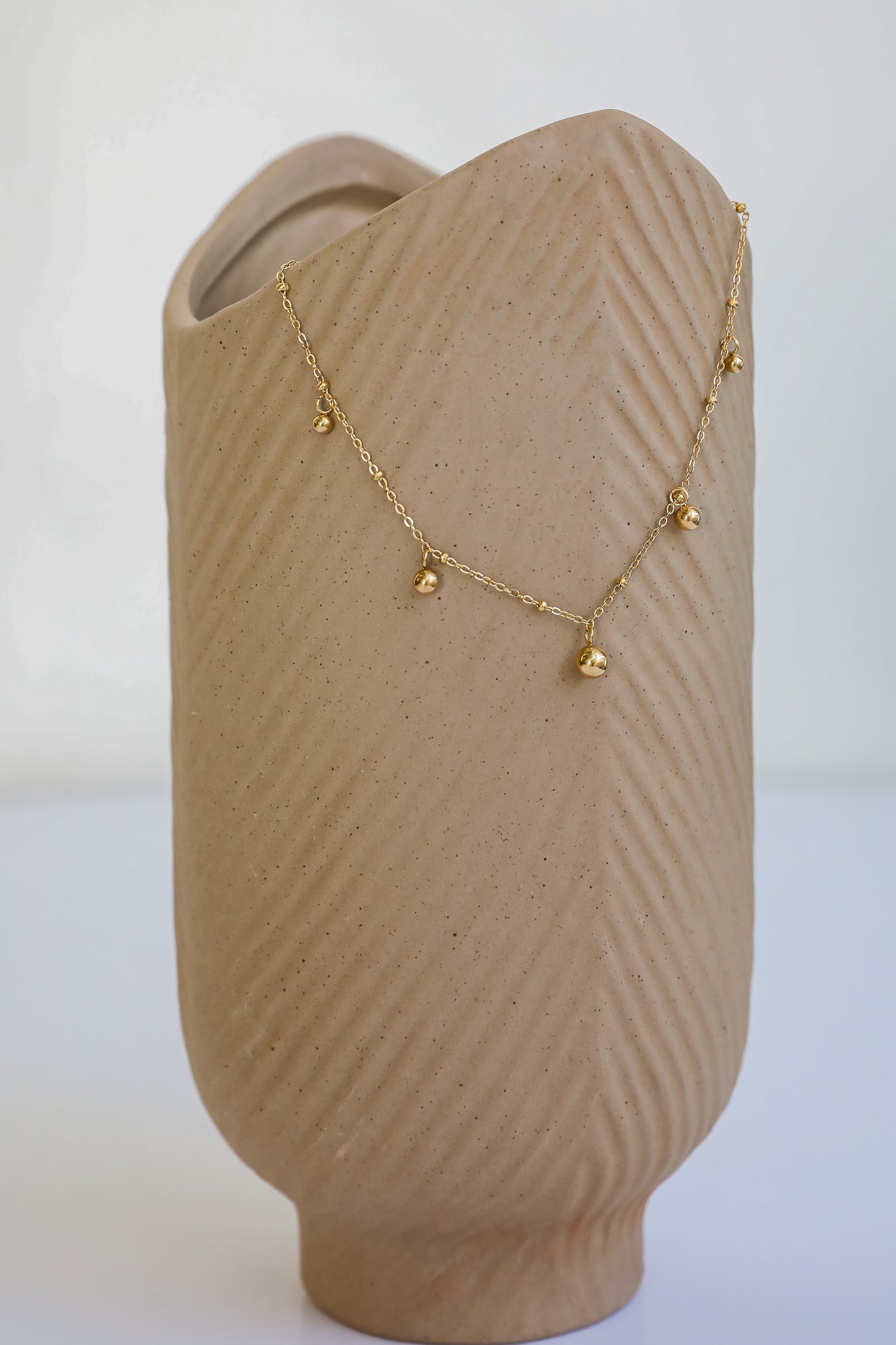 Sutton Gold Ball Charm Anklet