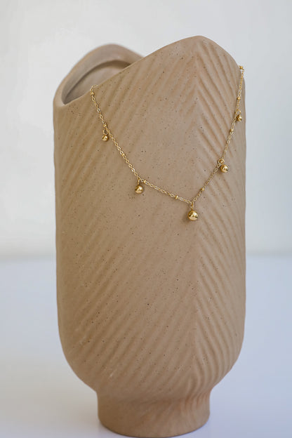 Sutton Gold Ball Charm Anklet