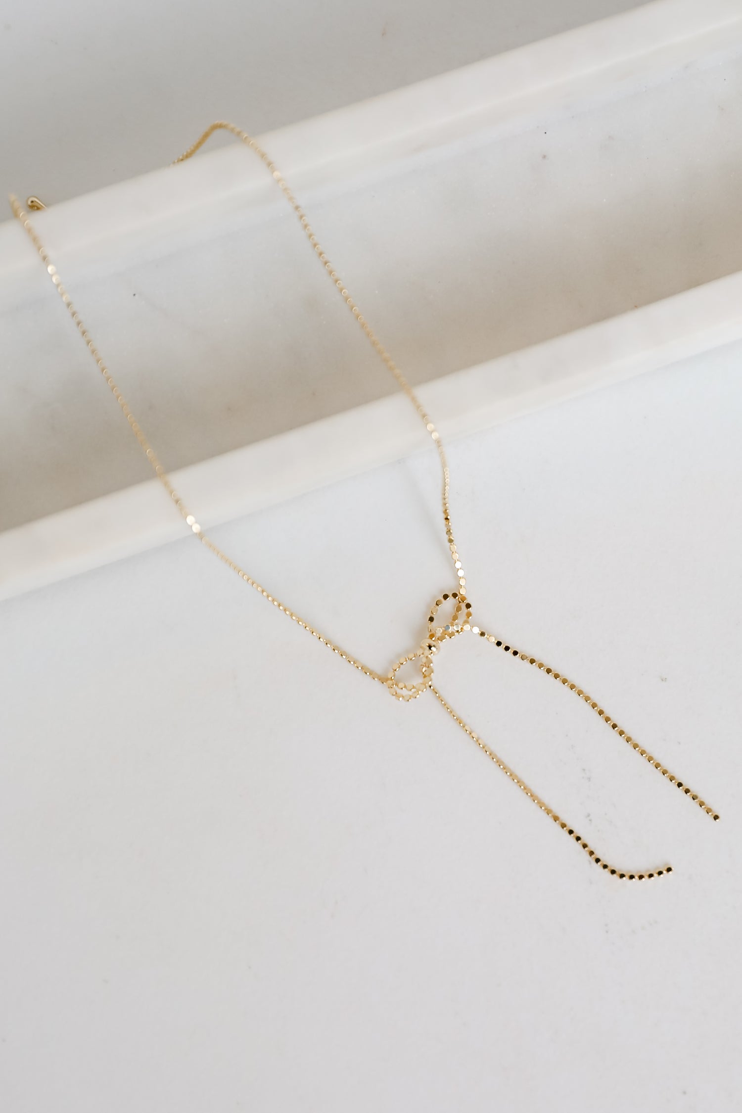 Penelope Gold Bow Chain Necklace