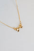 Brooke Gold Bow Charm Necklace