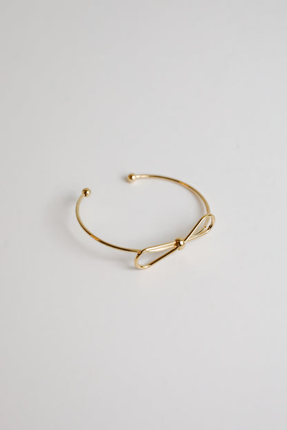 Remi Gold Bow Cuff Bracelet