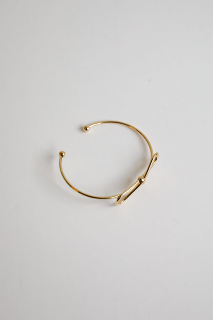 Remi Gold Bow Cuff Bracelet