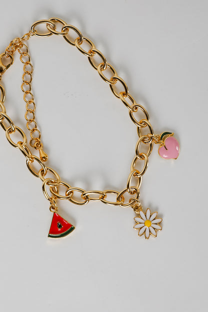 Chloe Gold Charm Bracelet