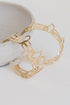 Gold Cowboy Boot Hoop Earrings