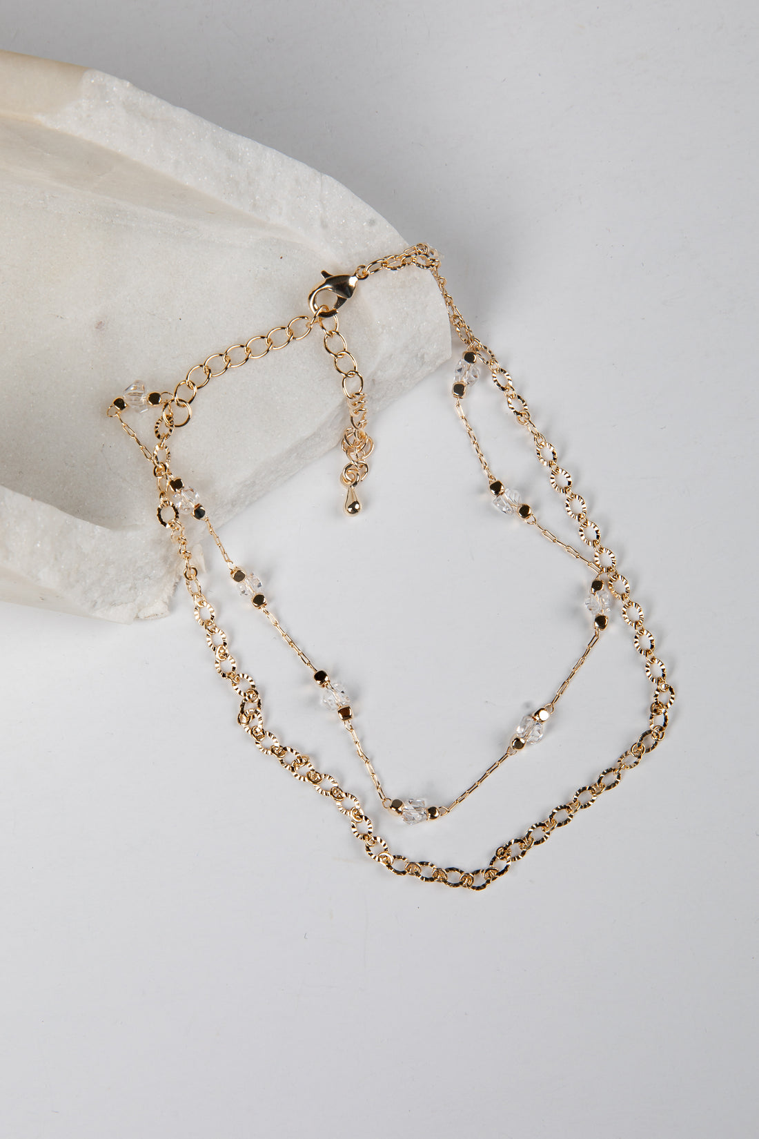 Ellison Gold Layered Chain Anklet