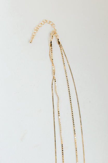 FINAL SALE - Zoey Gold Layered Chain Necklace