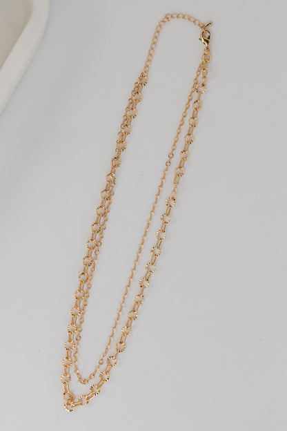 Sadie Gold Layered Chain Necklace