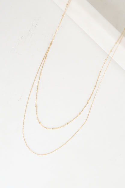Esther Gold Layered Chain Necklace