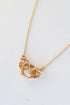 Gold Circle Link Necklace