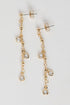 Margaret Gold Rhinestone Drop Earrings