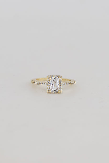 Gold Rhinestone Ring