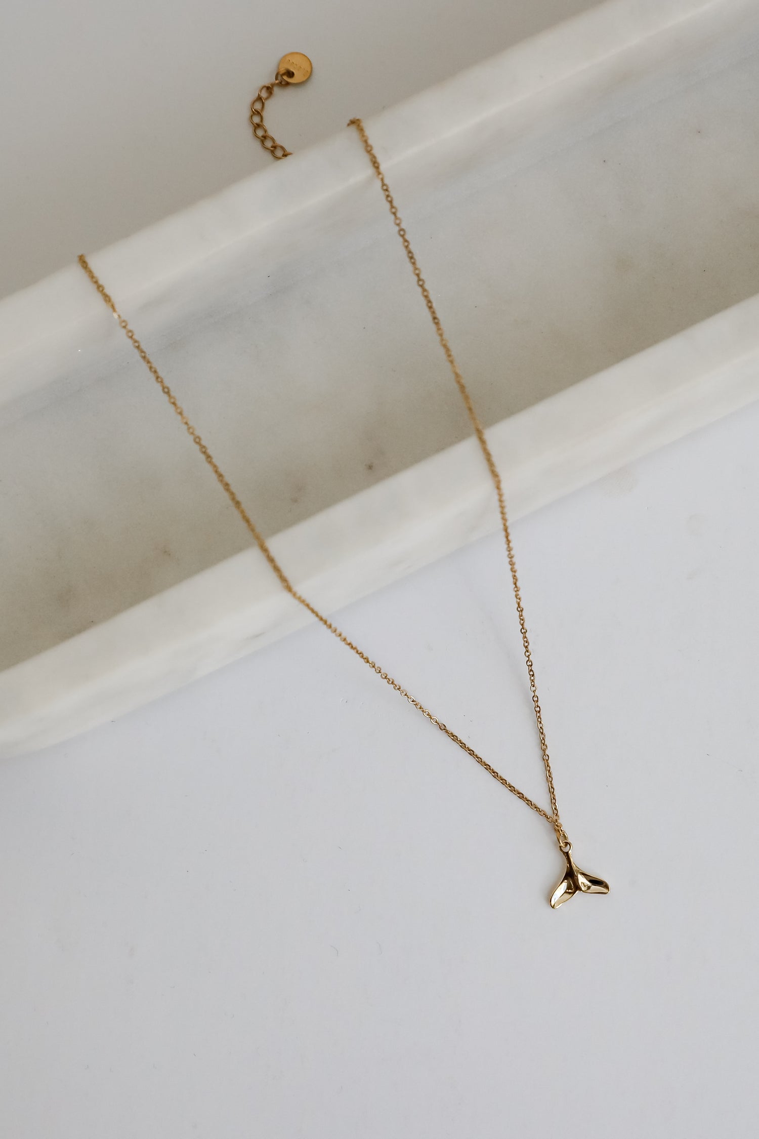 Leah Gold Tail Charm Necklace