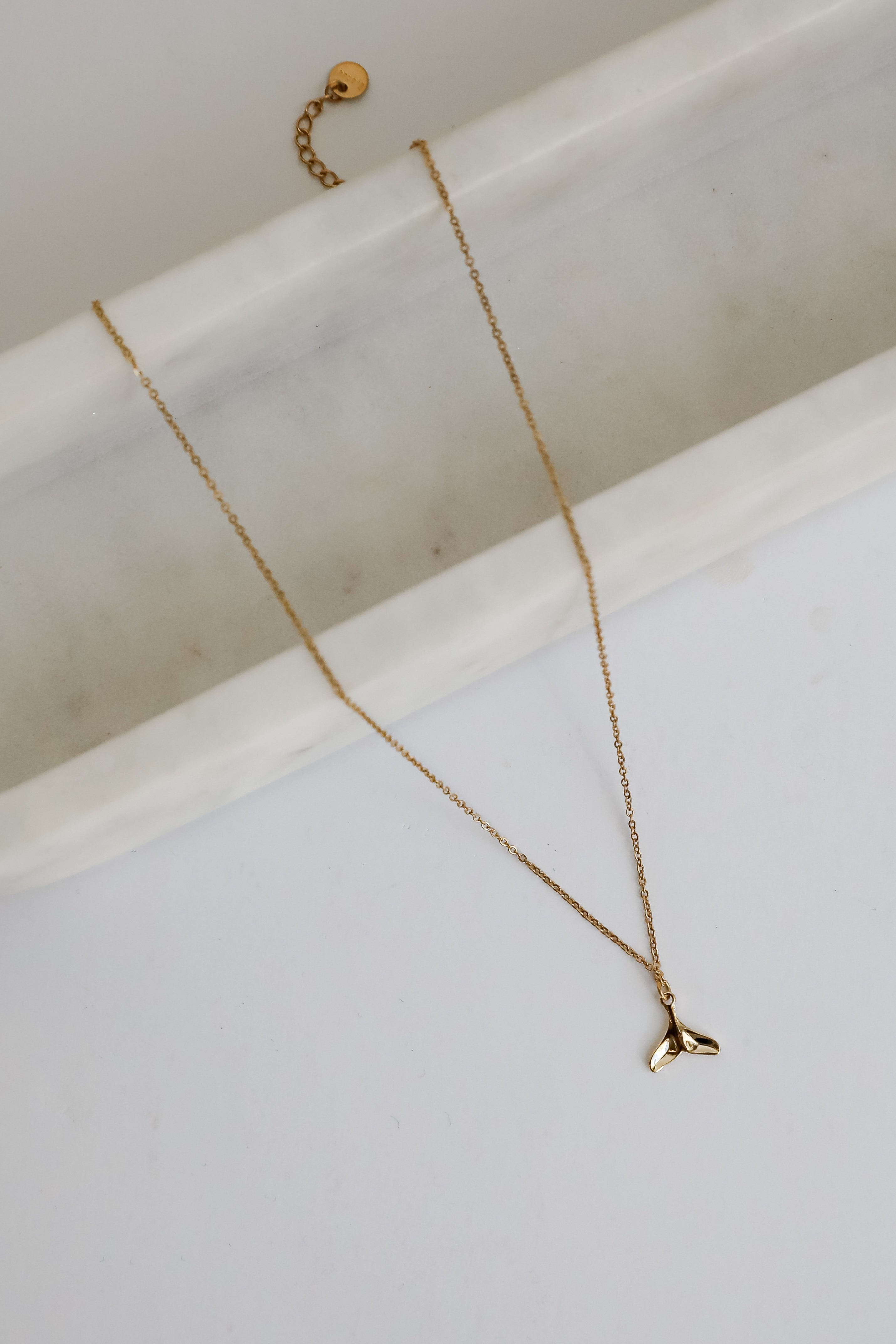 Leah Gold Tail Charm Necklace