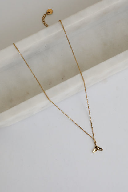 Leah Gold Tail Charm Necklace