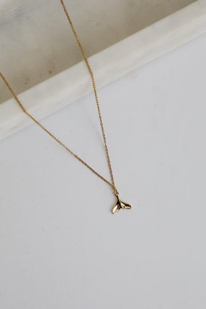 Leah Gold Tail Charm Necklace