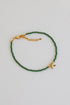 Gemma Green Tail Beaded Bracelet