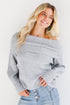 Eternal Heart Off-The-Shoulder Sweater