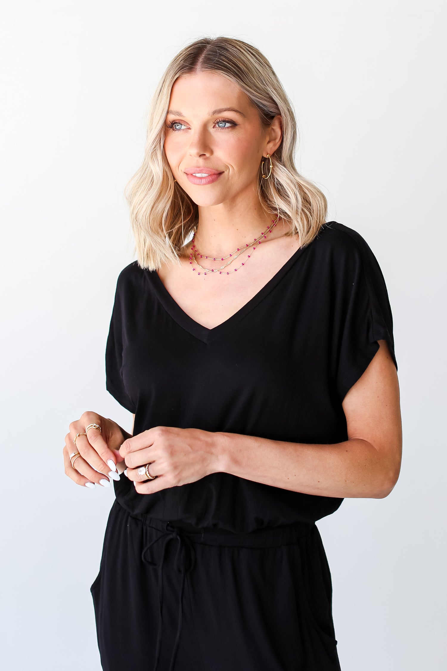 black Jumpsuit close up