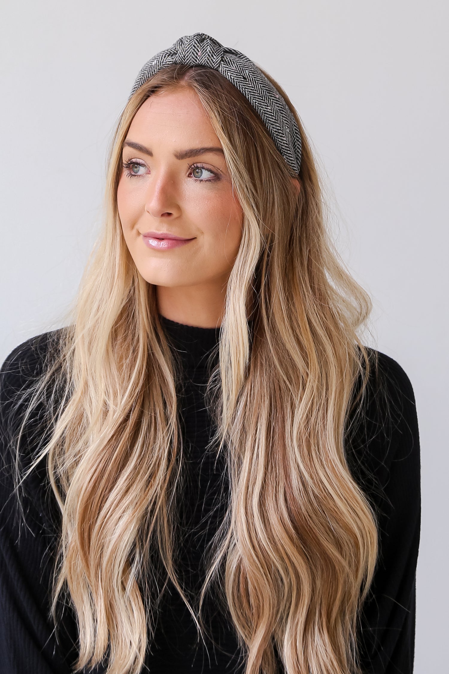black Knotted Headband