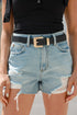Distressed Denim Shorts