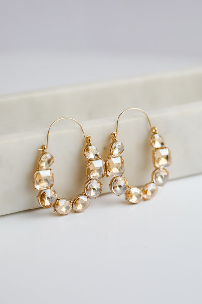 Brittany Gemstone Statement Earrings