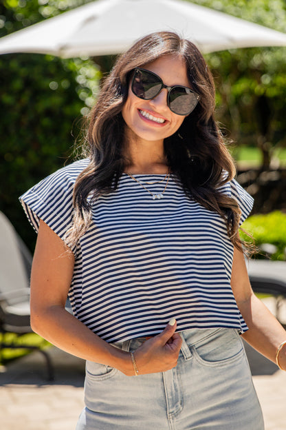 Happiness Ahead Striped Blouse - DU Deal