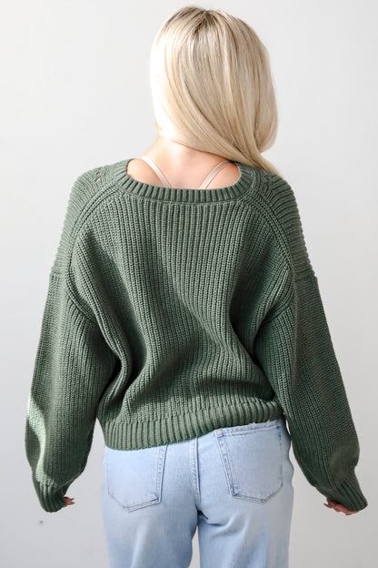 Immaculate Essence Olive Sweater