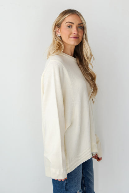 off white Oversized Sweater side view