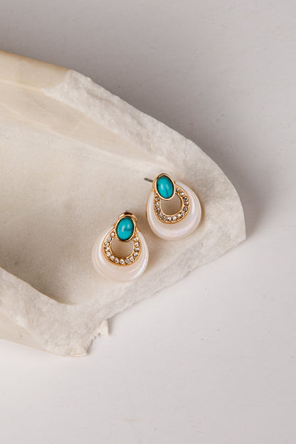 Adysen Pearl White Drop Earrings