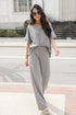 grey Corded Lounge Pants