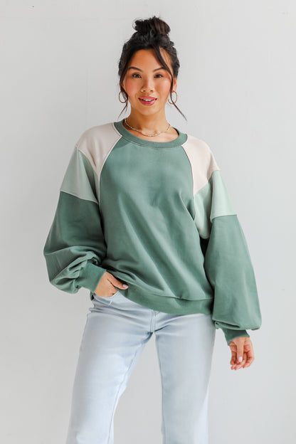Seasonal Classic Color Block Pullover