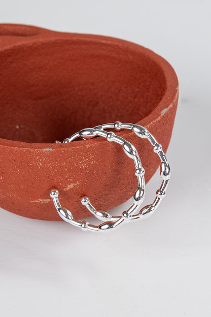 silver hoops