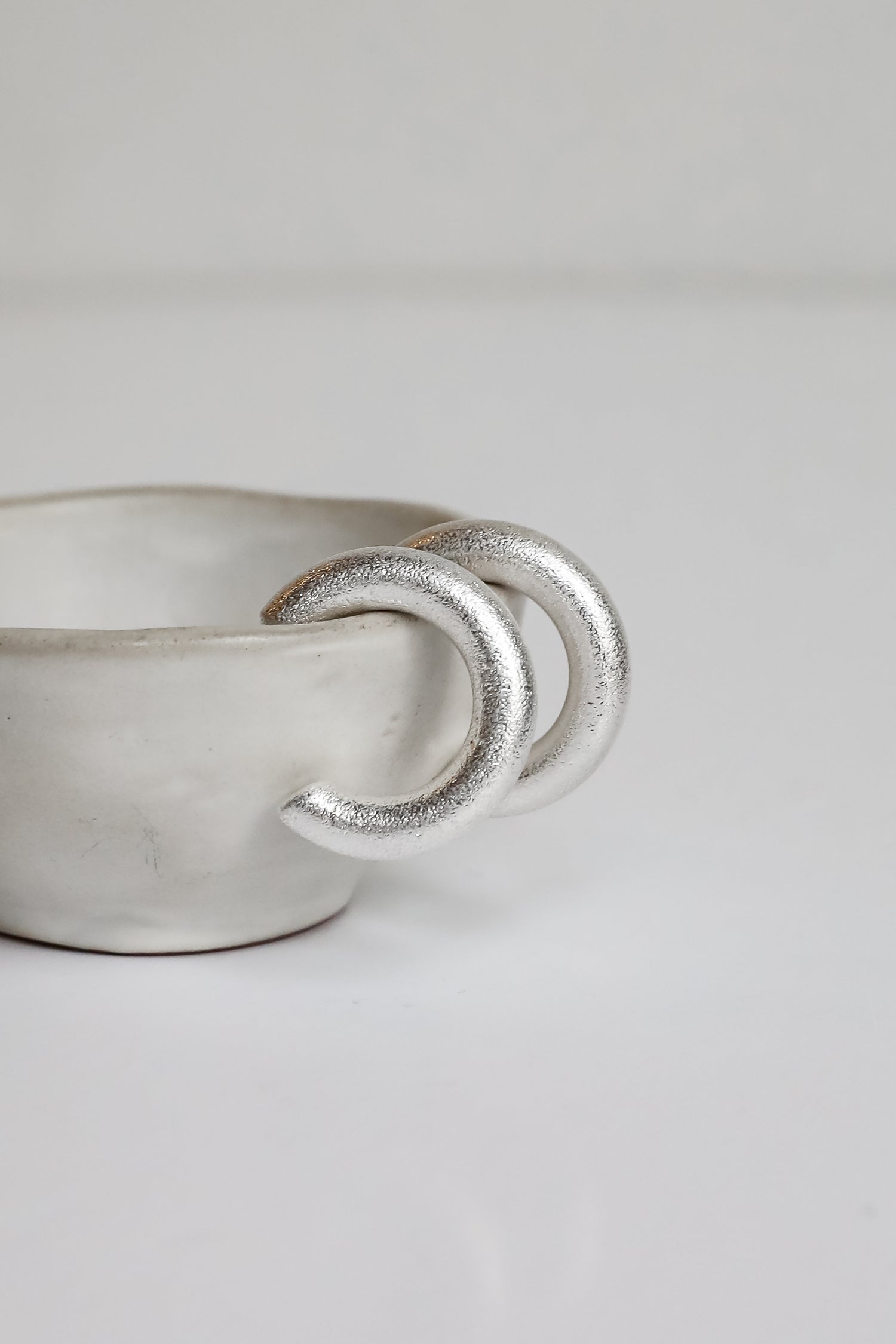Eloise Silver Hoop Earrings