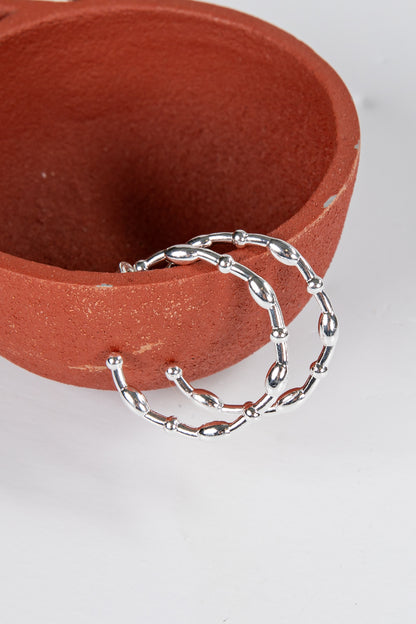 silver hoops