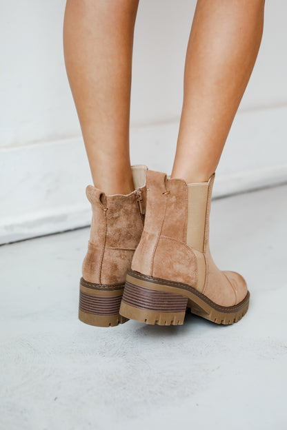 March On Taupe Booties