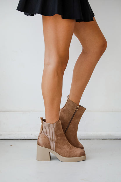 Get In Line Platform Booties