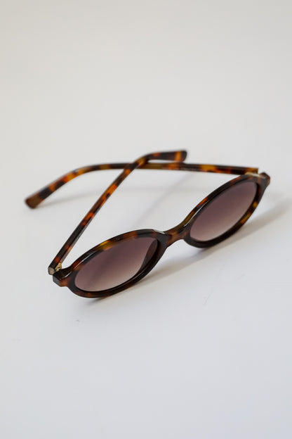 Tortoise Oval Sunglasses