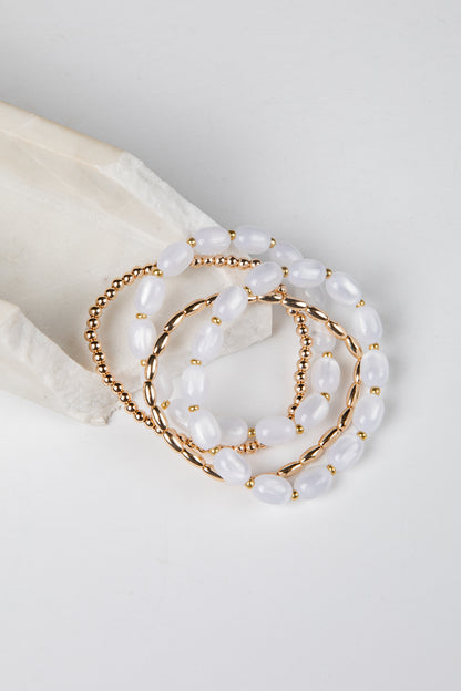 June Stretch Beaded Bracelet Set