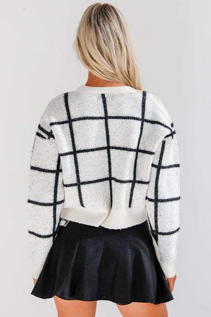 Enchanting Moves Cream Bow Sweater Cardigan