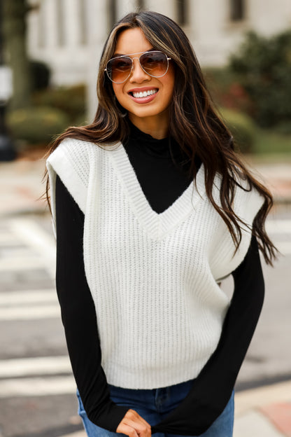 White Sweater Vest