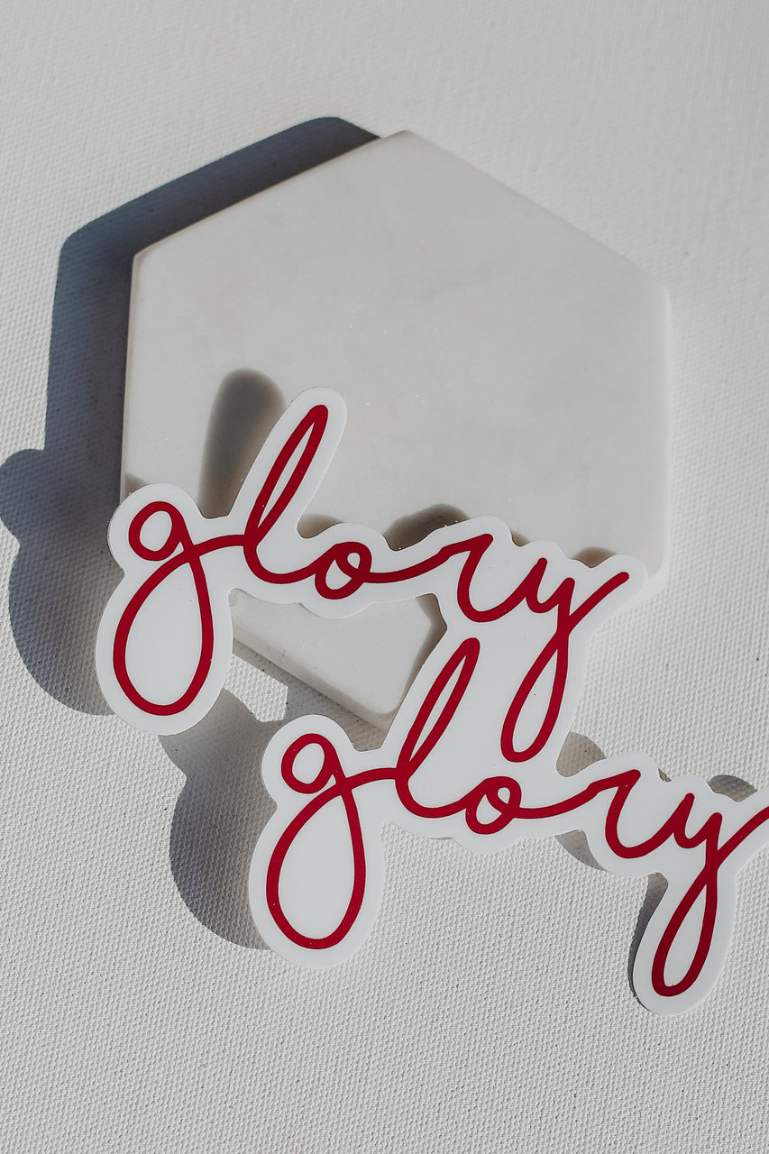 Glory Glory Sticker From Harvey Boutique