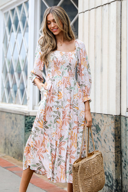 FINAL SALE - Tropical Daydream Midi Dress