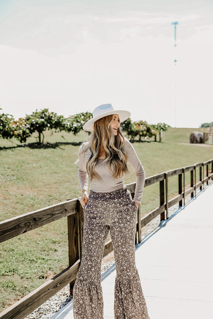 FINAL SALE - Always The Moment Floral Wide Leg Pants