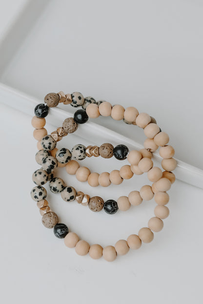Beaded Bracelet Set flat lay