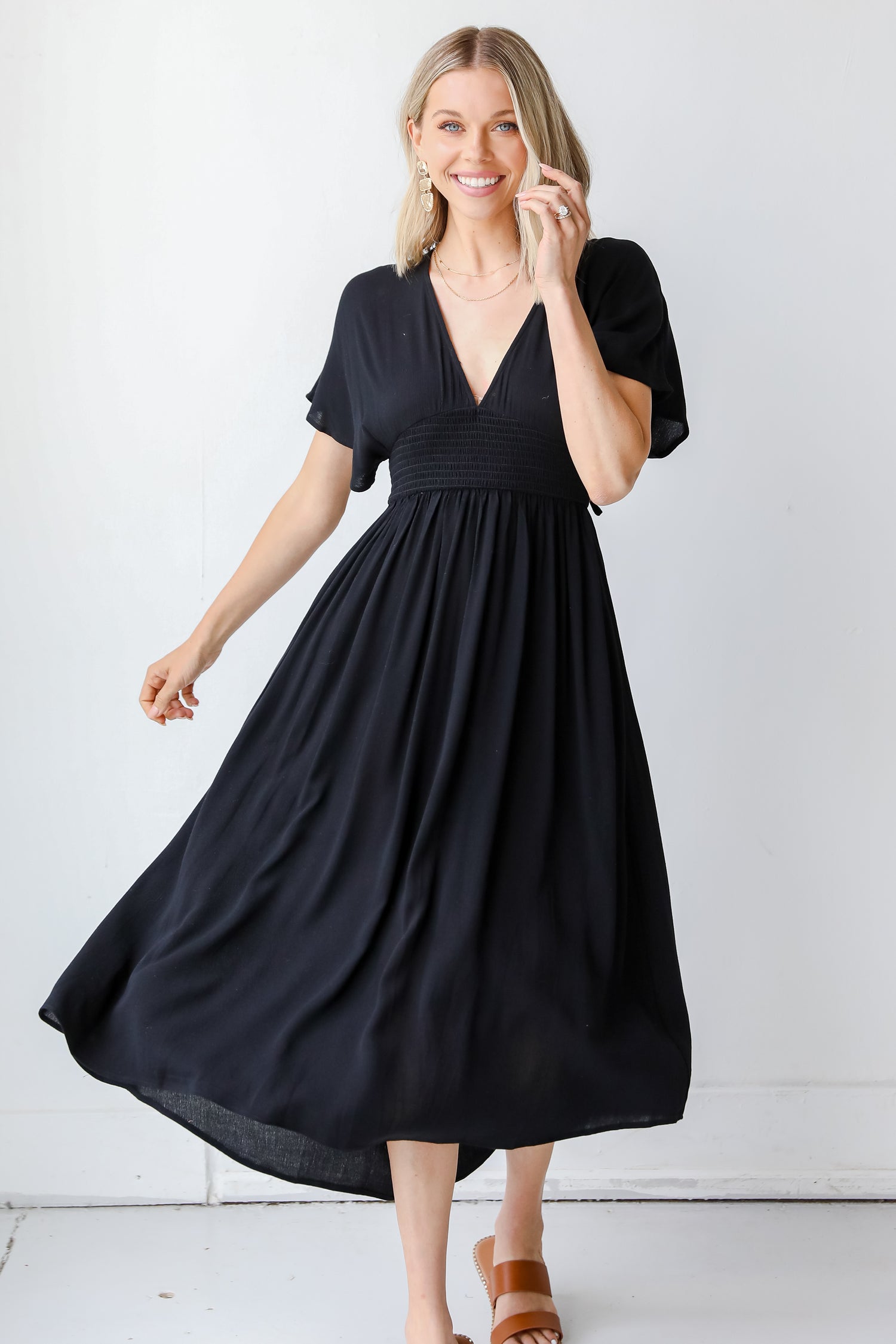 Midi Dress on model
