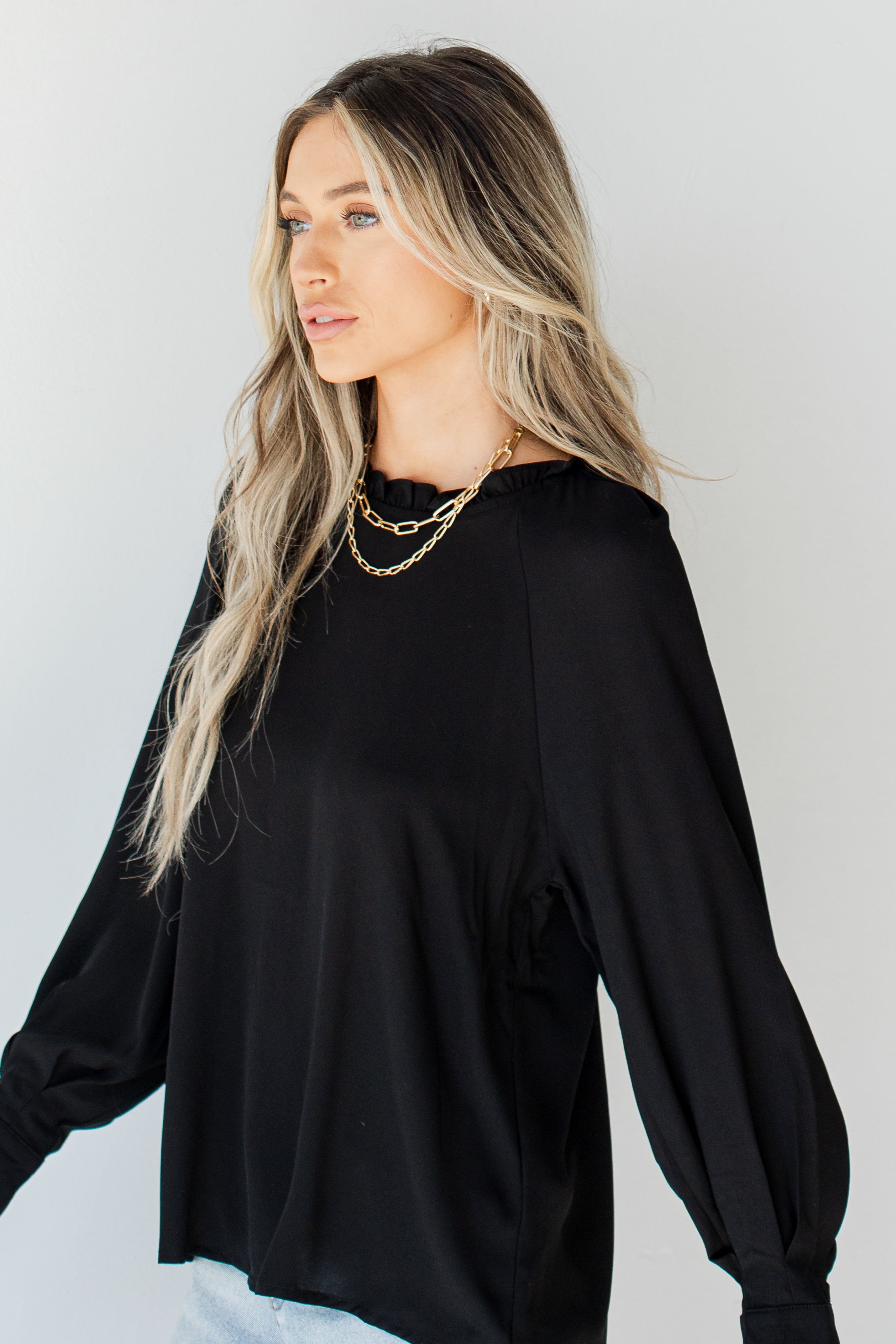 Ruffle Blouse side view