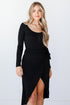 Wrap Midi Dress